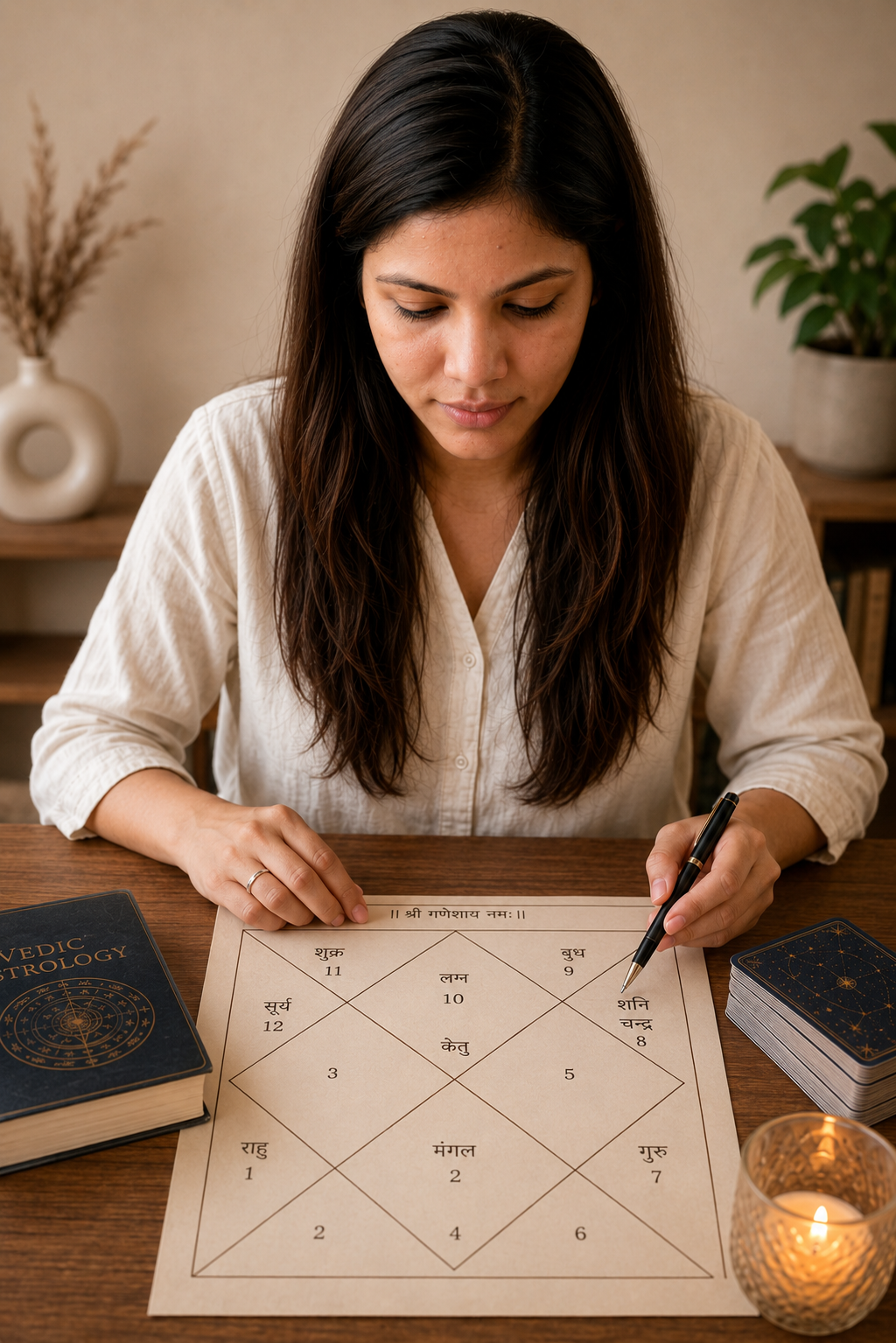 Nikitaa Jain reading a birth chart — Saturn transit and Sade Sati explained